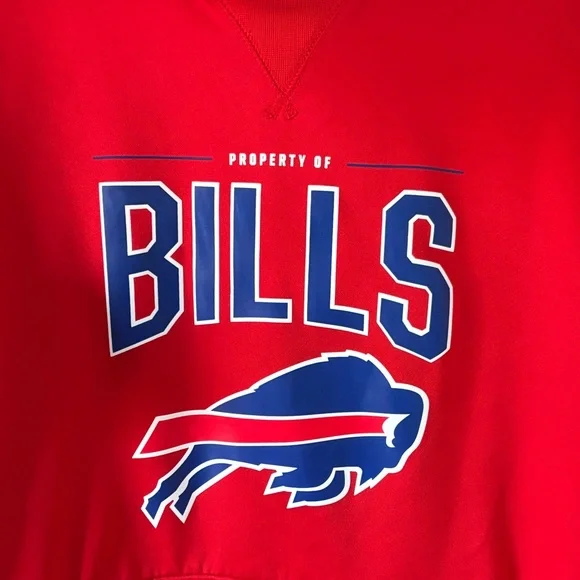 Buffalo Bills Red Pullover Hoodie - Picture 2 of 6